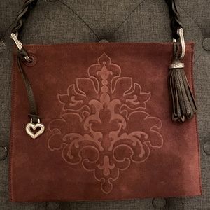 Brighten suede hand bag